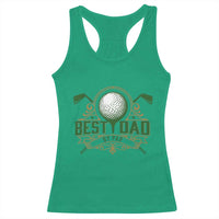 Funny Golfing Dad Racerback Tank Top Best Dad By Par Fathers Day