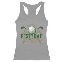 Funny Golfing Dad Racerback Tank Top Best Dad By Par Fathers Day