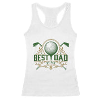 Funny Golfing Dad Racerback Tank Top Best Dad By Par Fathers Day