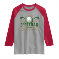 Funny Golfing Dad Raglan Shirt Best Dad By Par Fathers Day
