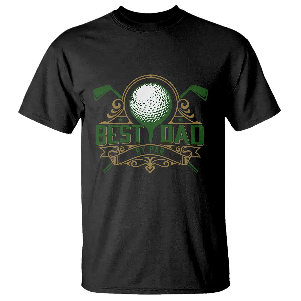 Funny Golfing Dad T Shirt Best Dad By Par Fathers Day