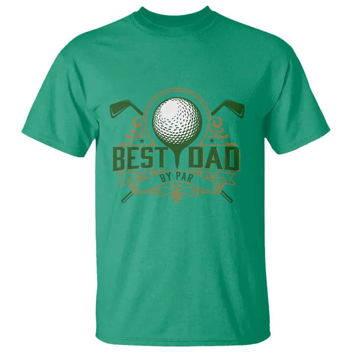 Funny Golfing Dad T Shirt Best Dad By Par Fathers Day