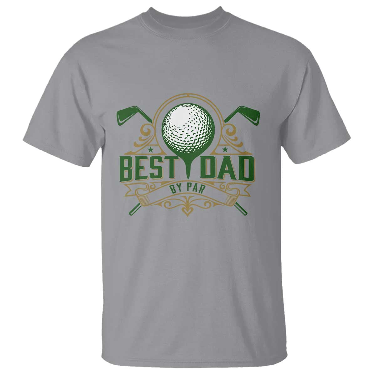 Funny Golfing Dad T Shirt Best Dad By Par Fathers Day