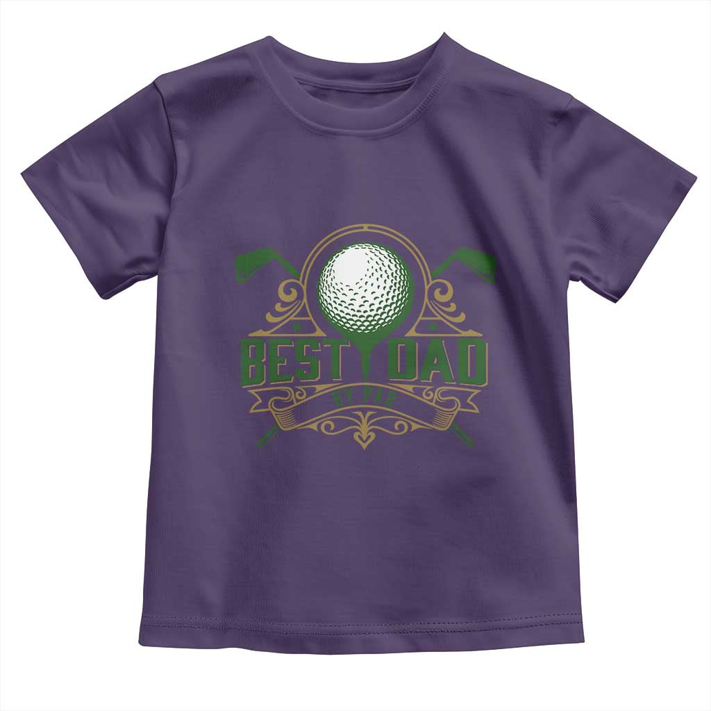 Funny Golfing Dad Toddler T Shirt Best Dad By Par Fathers Day