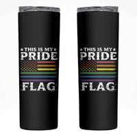 Funny LGBTQ This Is My Pride Flag Skinny Tumbler Rainbow American Flag - Wonder Print Shop