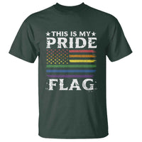 Funny LGBTQ This Is My Pride Flag T Shirt Rainbow American Flag - Wonder Print Shop
