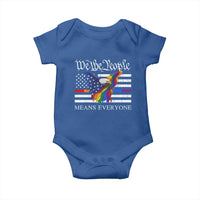 We The People Means Everyone US Constitution LGBT Pride Baby Onesie Rainbow Bald Eagle