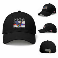 We The People Means Everyone US Constitution LGBT Pride Baseball Cap Rainbow Bald Eagle