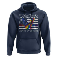 We The People Means Everyone US Constitution LGBT Pride Hoodie Rainbow Bald Eagle