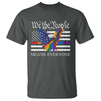 We The People Means Everyone US Constitution LGBT Pride T Shirt Rainbow Bald Eagle
