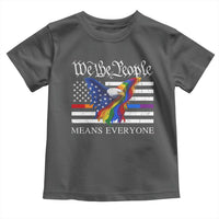 We The People Means Everyone US Constitution LGBT Pride Toddler T Shirt Rainbow Bald Eagle