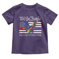 We The People Means Everyone US Constitution LGBT Pride Toddler T Shirt Rainbow Bald Eagle