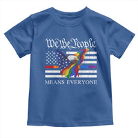 We The People Means Everyone US Constitution LGBT Pride Toddler T Shirt Rainbow Bald Eagle