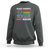 Funny Make America Gay Again 8647 Sweatshirt Rainbow Betsy Ross Flag - Wonder Print Shop