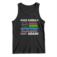 Funny Make America Gay Again 8647 Tank Top Rainbow Betsy Ross Flag - Wonder Print Shop