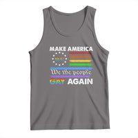 Funny Make America Gay Again 8647 Tank Top Rainbow Betsy Ross Flag - Wonder Print Shop