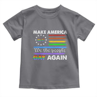 Funny Make America Gay Again 8647 Toddler T Shirt Rainbow Betsy Ross Flag - Wonder Print Shop