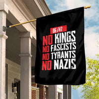 No Kings No Fascists No Tyrants No Nazis 8647 Garden Flag - Wonder Print Shop
