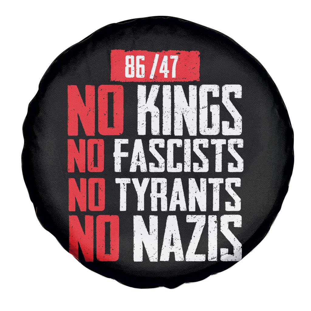 No Kings No Fascists No Tyrants No Nazis 8647 Spare Tire Cover - Wonder Print Shop