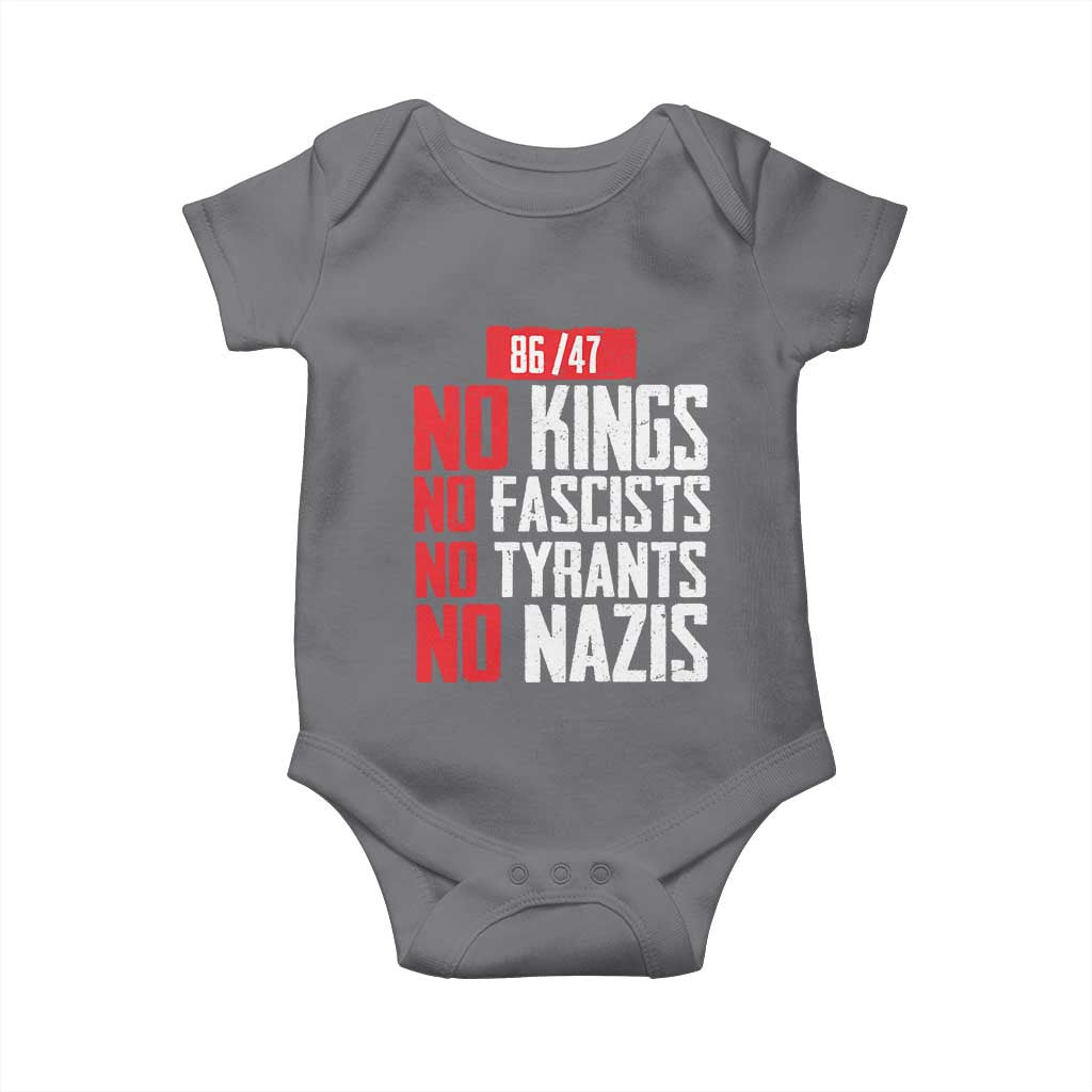 No Kings No Fascists No Tyrants No Nazis 8647 Baby Onesie - Wonder Print Shop