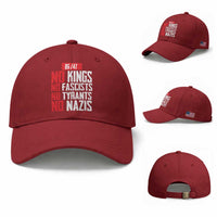 No Kings No Fascists No Tyrants No Nazis 8647 Baseball Cap
