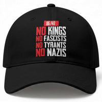 No Kings No Fascists No Tyrants No Nazis 8647 Baseball Cap