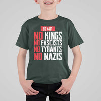 No Kings No Fascists No Tyrants No Nazis 8647 T Shirt For Kid - Wonder Print Shop