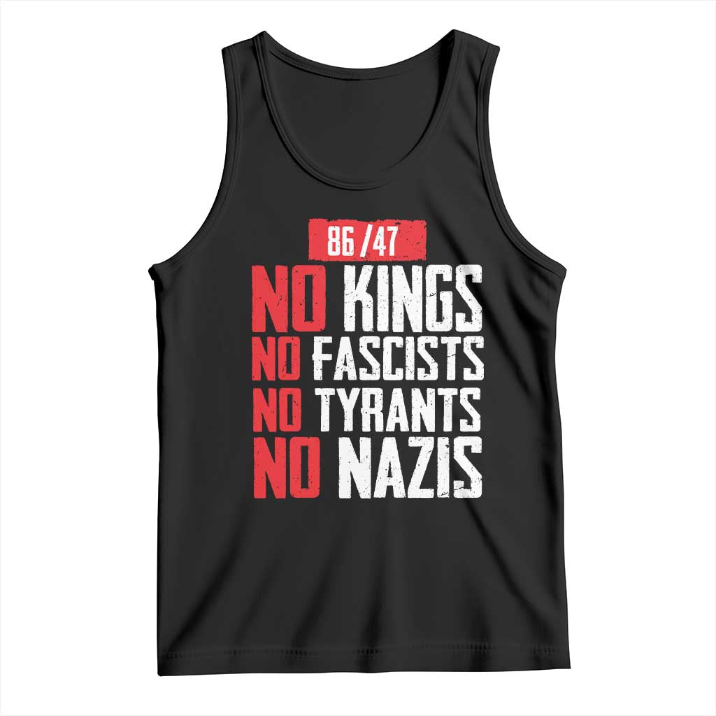 No Kings No Fascists No Tyrants No Nazis 8647 Tank Top - Wonder Print Shop