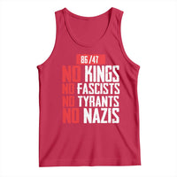 No Kings No Fascists No Tyrants No Nazis 8647 Tank Top - Wonder Print Shop
