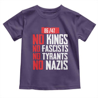 No Kings No Fascists No Tyrants No Nazis 8647 Toddler T Shirt - Wonder Print Shop