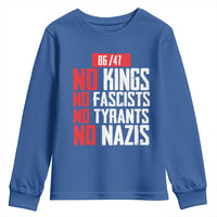 No Kings No Fascists No Tyrants No Nazis 8647 Youth Sweatshirt - Wonder Print Shop