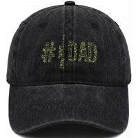 Funny No 1 Hunting Dad Washed Cotton Baseball Cap Number One Hunter Fathers Day