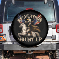 Funny Regulators Mount Up 4th Of July George Washington Spare Tire Cover American Flag Eagle - Wonder Print Shop