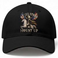 Funny Regulators Mount Up 4th Of July George Washington Baseball Cap American Flag Eagle