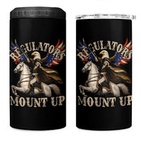 Funny Regulators Mount Up 4th Of July George Washington 4 in 1 Can Cooler Tumbler American Flag Eagle - Wonder Print Shop