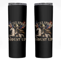 Funny Regulators Mount Up 4th Of July George Washington Skinny Tumbler American Flag Eagle - Wonder Print Shop