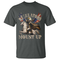 Funny Regulators Mount Up 4th Of July George Washington T Shirt American Flag Eagle - Wonder Print Shop