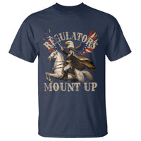 Funny Regulators Mount Up 4th Of July George Washington T Shirt American Flag Eagle - Wonder Print Shop