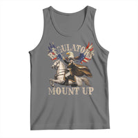 Funny Regulators Mount Up 4th Of July George Washington Tank Top American Flag Eagle - Wonder Print Shop