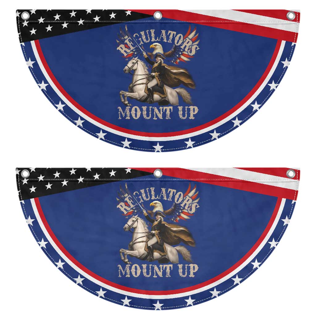 Funny Regulators Mount Up 4th Of July George Washington Patriotic Fan Flag American Flag Eagle