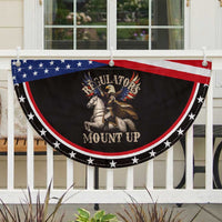 Funny Regulators Mount Up 4th Of July George Washington Patriotic Fan Flag American Flag Eagle