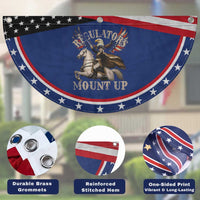 Funny Regulators Mount Up 4th Of July George Washington Patriotic Fan Flag American Flag Eagle