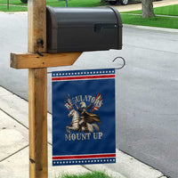 Funny Regulators Mount Up 4th Of July George Washington Patriotic Garden Flag American Flag Eagle