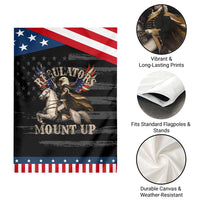 Funny Regulators Mount Up 4th Of July George Washington Patriotic Garden Flag American Flag Eagle