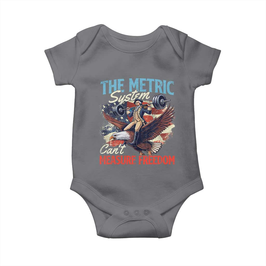 Funny The Metric System Can't Measure Freedom 4th Of July Baby Onesie - Wonder Print Shop