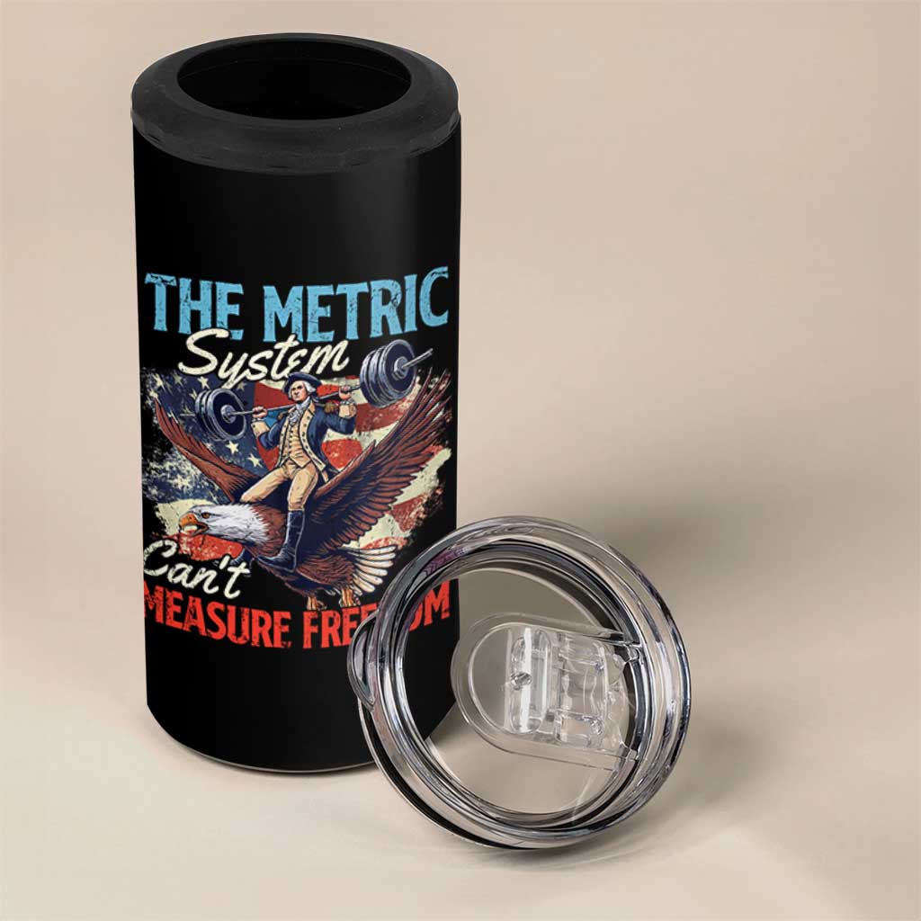 Funny The Metric System Can't Measure Freedom 4th Of July 4 in 1 Can Cooler Tumbler - Wonder Print Shop