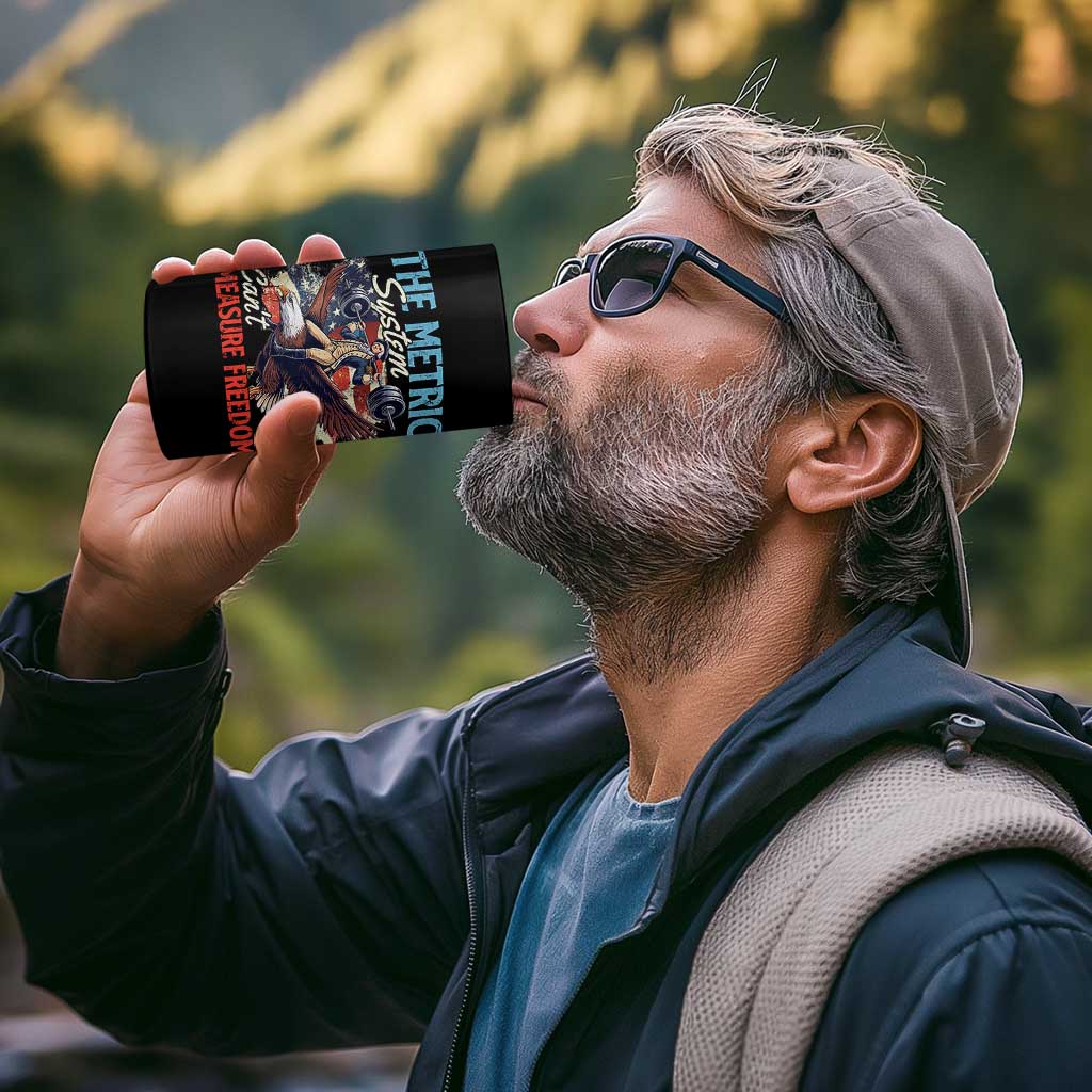 Funny The Metric System Can't Measure Freedom 4th Of July 4 in 1 Can Cooler Tumbler - Wonder Print Shop