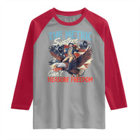Funny The Metric System Can't Measure Freedom 4th Of July Raglan Shirt - Wonder Print Shop