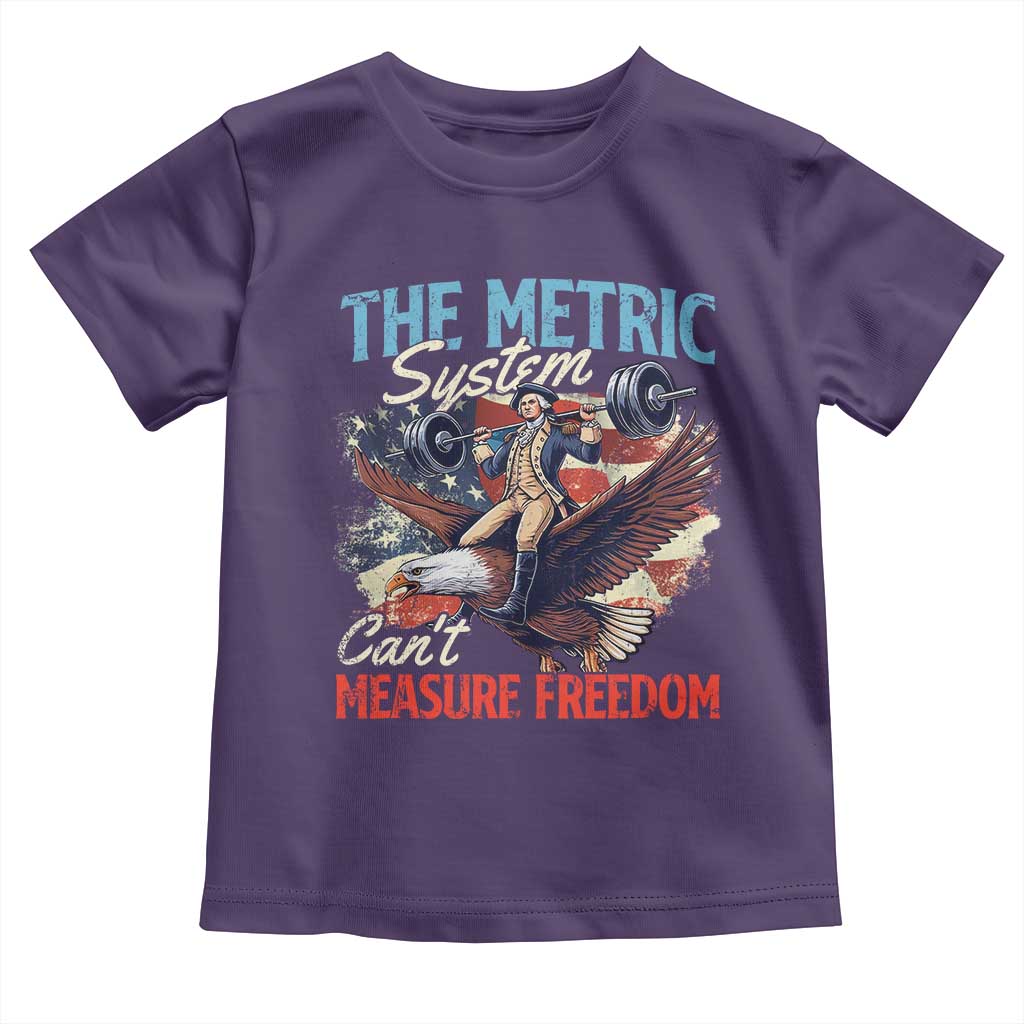 Funny The Metric System Can't Measure Freedom 4th Of July Toddler T Shirt - Wonder Print Shop