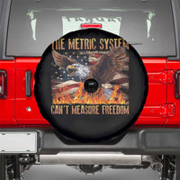 Funny The Metric System Can't Measure Freedom Spare Tire Cover 4th of July Fire Eagle USA Flag Meme - Wonder Print Shop